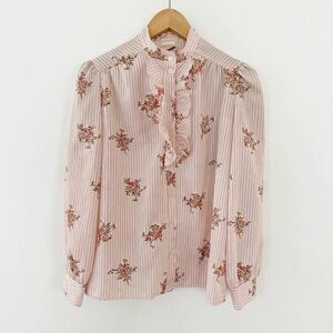 Vintage 1970’s Polyester Blouse size 10 (medium)